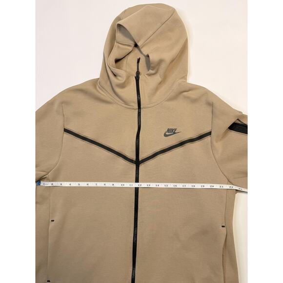 Nike Hoodie Mens XL Khaki Tech Fleece Windrunner Full Zip Pocket CU4489-247 - Picture 14 of 15